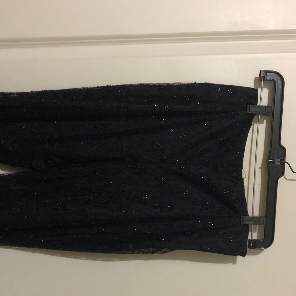 Elegant Black Sequin Pants